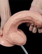 Lovetoy - Squirt Extreme Dildo 25 cm - Lichte Huidskleur