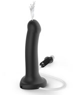 Strap-on-me Dildo met spuit mogelijkheid - zwart
