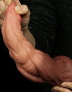 Lovetoy - Realistische XXL Dildo 24.5 cm - Lichte/donkere Huidskleur