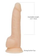 Naked Addiction - Dubbellaags Siliconen Dildo Met Zuignap Met Incredifeel Tech0logie 21.5 cm