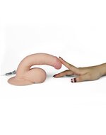 Lovetoy - Vibrerende Dildo - The Ultra Soft Dude - Superzacht materiaal - 17 cm - lichte huidskleur