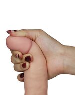Lovetoy - Vibrerende Dildo - The Ultra Soft Dude - Superzacht materiaal - 17 cm - lichte huidskleur