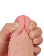 Lovetoy - Dildo Met glijdende huid 24 x 4.5 cm - Lichte Huidskleur