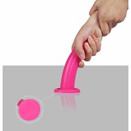 Lovetoy - Holy Dong Jelly - Dildo met Zuignap - Vloeibare Siliconen - 14.5 x 3.2 cm - Roze