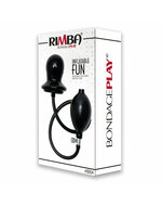 Rimba - Opblaasbare Latex Buttplug Met Massieve Kern