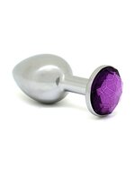 Rimba - Buttplug Klein Met Paars Sierkristal