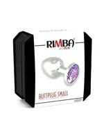 Rimba - Buttplug Klein Met Paars Sierkristal
