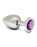 Rimba - Buttplug Groot Met Paars Kristal
