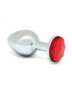 Rimba - Buttplug XS met kristal - rood