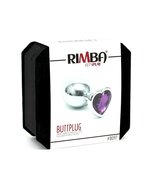 Rimba - Buttplug Small Met Kristal In hartvorm - Paars