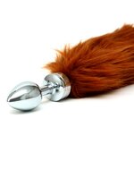 Rimba - Buttplug RVS Klein Met Vossenstaart - Bruin