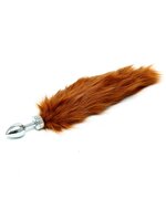 Rimba - Buttplug RVS Klein Met Vossenstaart - Bruin