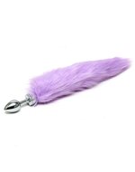 Rimba - Buttplug RVS Klein Met Vossenstaart - Lila