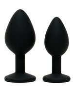 Rimba - Buttplug Duo Set Siliconen Met Kristal