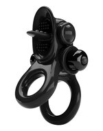 Pretty Love - Passionate Ring Vibrerende Cockring - Zwart