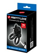 Pretty Love - Passionate Ring Vibrerende Cockring - Zwart