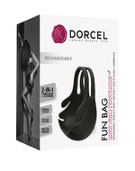 Dorcel - Fun Bag - Vibrerende Cockring En Testikel Stimulator - Zwart