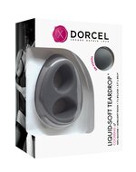 Dorcel - Liquid Soft Teardrop - Siliconen Rekbare Cockring - Opening voor Penis en Opening voor Testikels