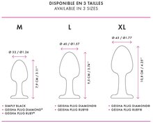 Dorcel - Geisha Buttplug Met bewegende Metalen Balletjes En Paars Kristal - Maat XL