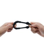 Dorcel - Stronger - Siliconen Cockring Met Stimulerende Metalen Kogeltjes - Zwart