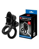 Pretty Love - Passionate Ring Vibrerende Cockring - Zwart