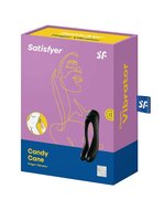 Satisfyer - Candy Cane Vinger Vibrator - Zwart