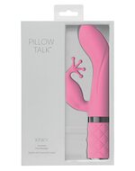 Pillow Talk - Kinky Oplaadbare G-Spot En Clitoris Vibrator - Lichtroze