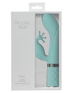 Pillow Talk - Kinky Oplaadbare G-Spot en Clitoris Vibrator - Mint Blauw