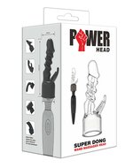 POWER Opzetstuk Wand Vibrator Super Dong - transparant