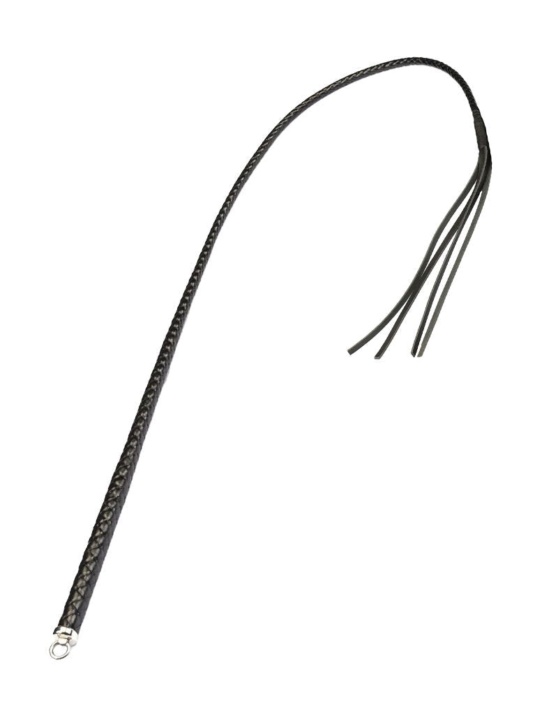 RISE - BDSM Zweep - Feather Single Tail - Zwart
