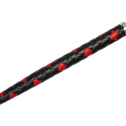 RISE - BDSM Zweep - Feather Single Tail - Zwart/Rood