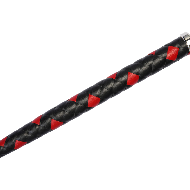 RISE - BDSM Zweep - Feather Single Tail - Zwart/Rood