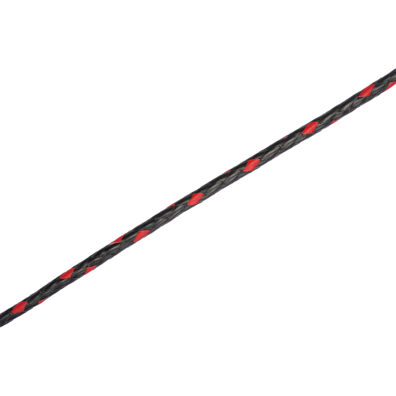 RISE - BDSM Zweep - Feather Single Tail - Zwart/Rood