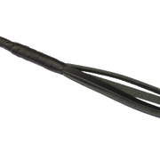 RISE - BDSM Zweep - Feather Hard Single Tail - Zwart/Geel