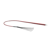 RISE - BDSM Zweep - Feather Soft Single Tail - Rood/Zwart