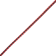 RISE - BDSM Zweep - Feather Soft Single Tail - Rood/Zwart