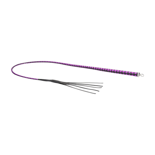 RISE - BDSM Zweep - Feather Soft Single Tail - Paars/Zwart