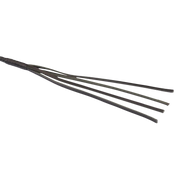 RISE - BDSM Zweep - Feather Soft Single Tail - Paars/Zwart