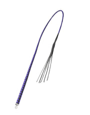 RISE - BDSM Zweep - Feather Soft Single Tail - Blauw/Zwart