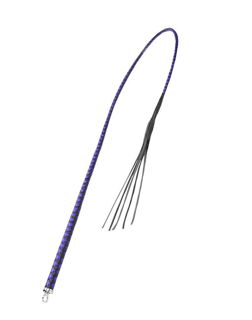 RISE - BDSM Zweep - Feather Soft Single Tail - Blauw/Zwart