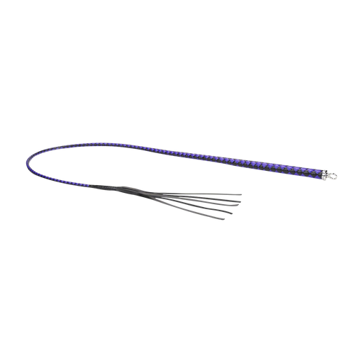 RISE - BDSM Zweep - Feather Soft Single Tail - Blauw/Zwart