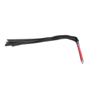 RISE - Lange Flogger met Zachte Strengen - Rood