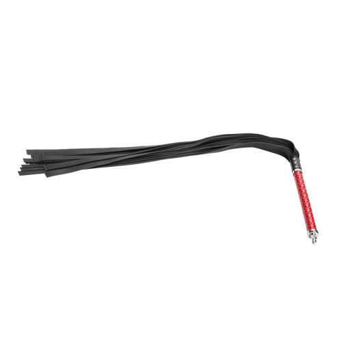 RISE - Lange Flogger met Zachte Strengen - Rood