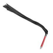 RISE - Lange Flogger met Zachte Strengen - Rood
