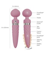 Pillow Talk Sultry Roterende Wand en G-spot Vibrator met verwarmingsfunctie - roze