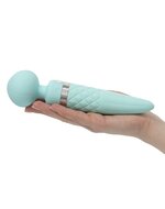 Pillow Talk Sultry Roterende Wand en G-spot Vibrator met verwarmingsfunctie - Lichtblauw