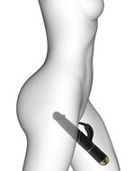 Dorcel - Furious Rabbit 2.0 - Roterende En Stotende Vibrator - Zwart