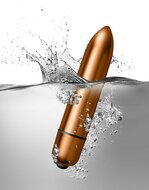 Rocks-off - Truly Dark Desires Set - Mini Vibrator Met Opzetstukken - Zwart/Goud