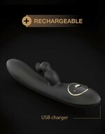 Dorcel - Divine Rabbit Sucker G-spot En clitoris Vibrator Met zuiggedeelte