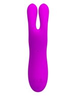 Pretty Love - Dubbele Oortjes Vibrator Met Clitoris Zuiger Ralap - Roze